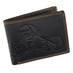 Tillberg wallet made of real leather with motor cycle motif