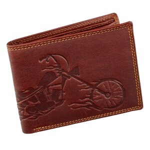 Tillberg wallet made of real leather with motor cycle motif