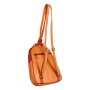 Echt Leder Rucksack Nappa Leder #1018  tan + korall