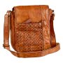 Real leather hand bag, shoulder bag