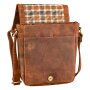 Tillberg shoulder bag medium-sized with zipper for men in genuine leather Tan