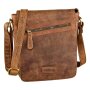 Tillberg shoulder bag medium-sized with zipper for men in genuine leather Tan