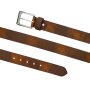 G&uuml;rtel aus B&uuml;ffelleder 4 cm  breit, L&auml;nge 95,100,105,110,115,120 cm 6 St&uuml;ck/SRG-006  tan