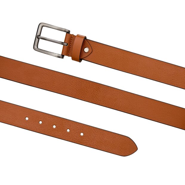 Belt made from real leather Tan