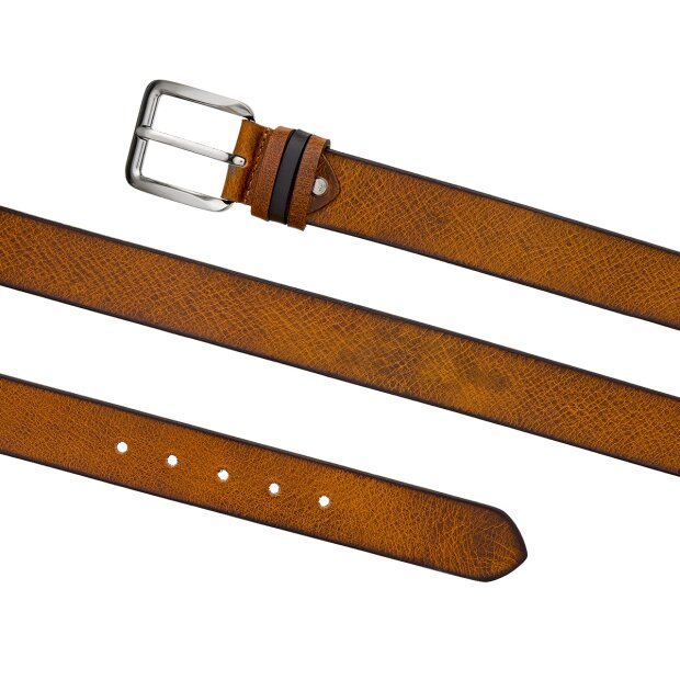 Belt made from real leather Tan