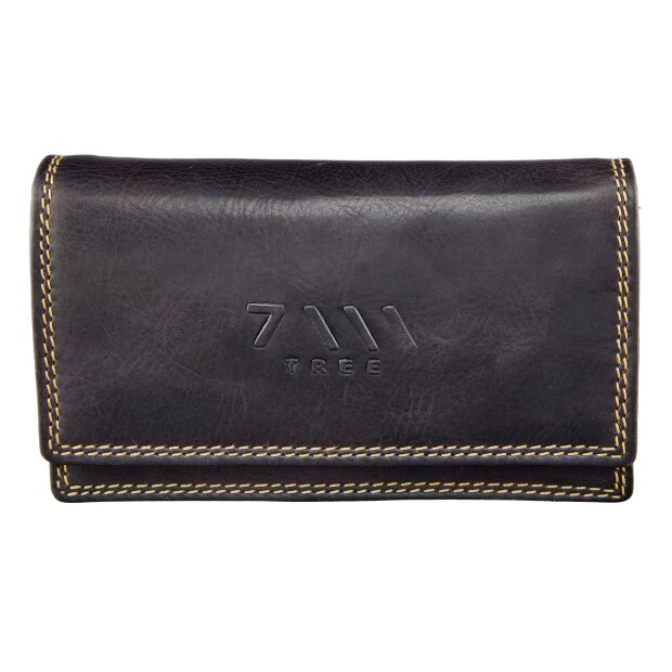 Wallet made from real leather for women and men, Tillberg Navy Blue