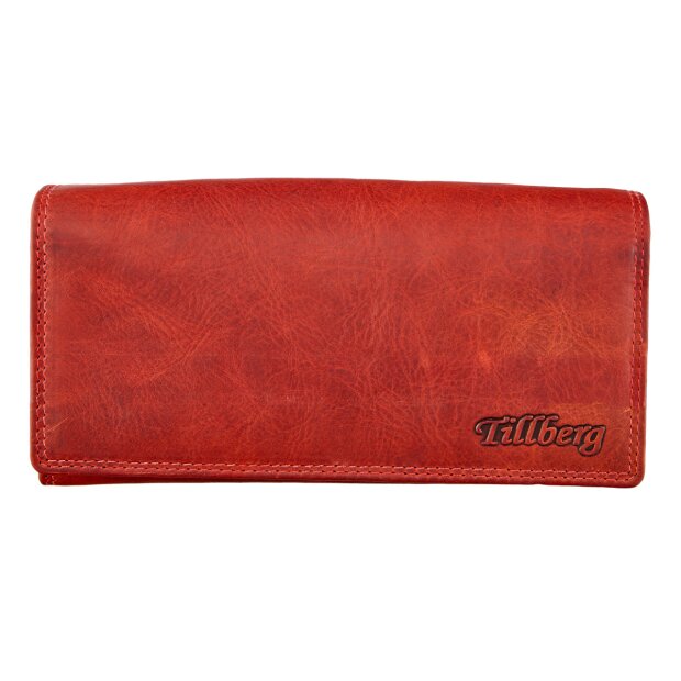 Wallet made from real leather Red