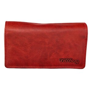 Wallet made from real leather Red