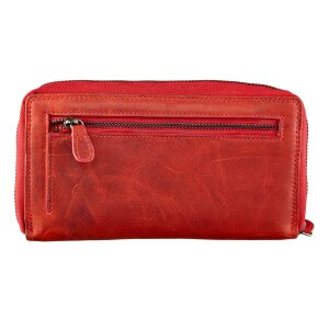 Walletmade from real leather Red