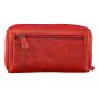 Walletmade from real leather Red