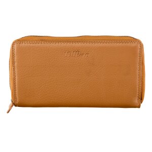 Wallet made from real leather Tan