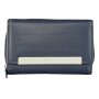 Wallet made from real leather Navy Blue