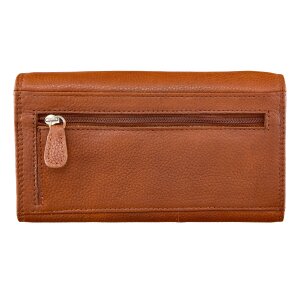 Wallet made from real leather Tan