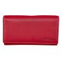 Wallet made from real leather Red