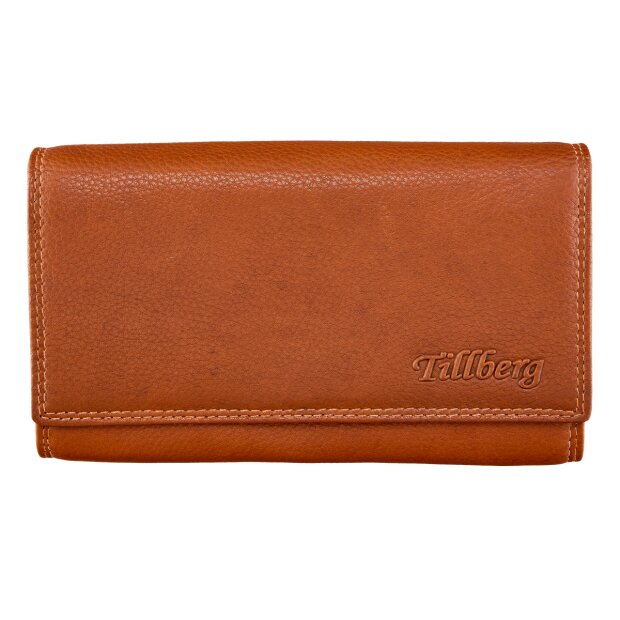 Wallet made from real leather Tan