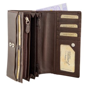 Wallet made from real leather Brown