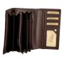 Wallet made from real leather Brown