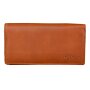 Wallet made from real leather Tan