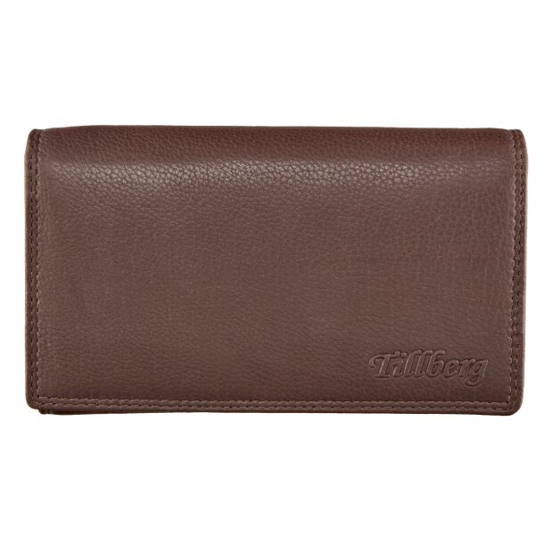 Waiters wallet made from real leather Brown