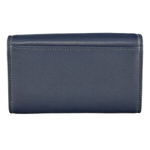 Waiters wallet made from real leather Navy Blue