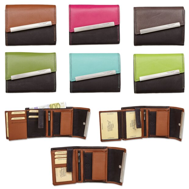 Tillberg ladies wallet made from real nappa leather 9,5x12,5x3 cm