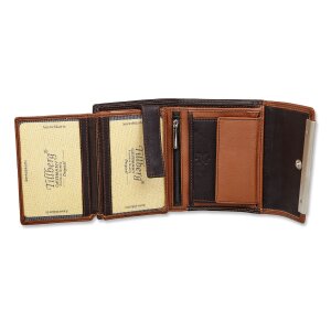 Tillberg Damen Geldb&ouml;rse Portemonnaie aus echtem Nappaleder 9,5x12,5x3 cm